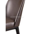 Italian minimalist leather Sophie single chairs